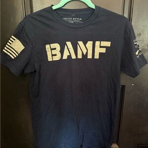 Grunt Style Men's Black T-Shirt with Bold Print